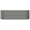 vidaXL Garden Raised Bed Grey Powder-coated steel Large Durable - 3 of 4