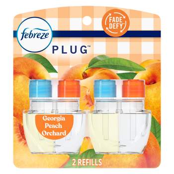 Febreze Plug Dual Refill Air Freshener Georgia Peach Orchard - 2ct