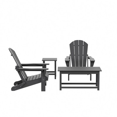 WestinTrends  4-Piece Outdoor Paio Adirondack Conversation Set
