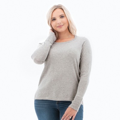 Light gray hot sale sweater women's