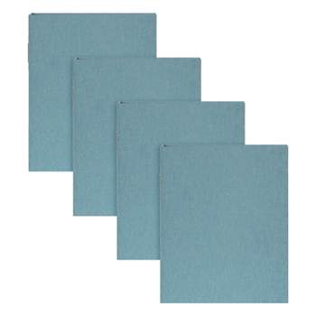 9.45" x 11.75" Cydney Fabric Photo Albums Teal - Kate & Laurel All Things Decor