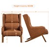 Yaheetech PU Leather Accent Armchair Living Room Chair, Brown - 3 of 4
