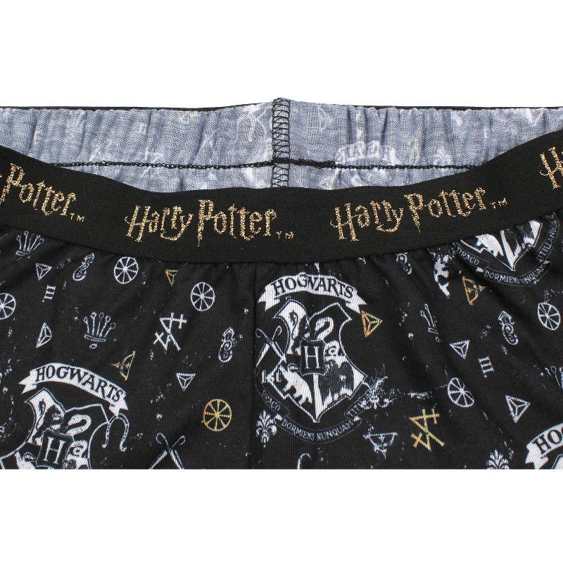 Harry Potter Big Girls' Hogwarts House Crest Racerback Tank and Shorts Pajama Lounge Set, 5 of 7