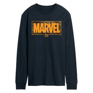Men's - Marvel - Camo Logo Long Sleeve Graphic T-Shirt - 1 of 3