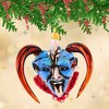 Morawski 3.5 Inch Blue Face Krampus Horns Christmas Tree Ornaments - 2 of 4