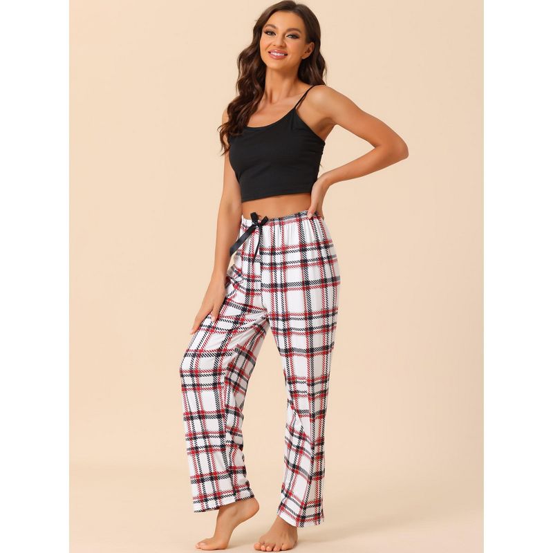 cheibear Womens 3pcs Sleepwear Cute Print Lounge Pants Camisole with Shorts Pajama Set, 2 of 6
