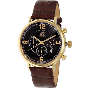 Adee Kaye Men's Mano Black Dial Watch - AK6178-MGBK_BN - 1 of 1