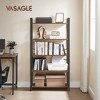 VASAGLE Bookshelf, 5-Tier Storage Rack with Steel Frame, Industrial Style, Rustic Brown and Black - 2 of 4