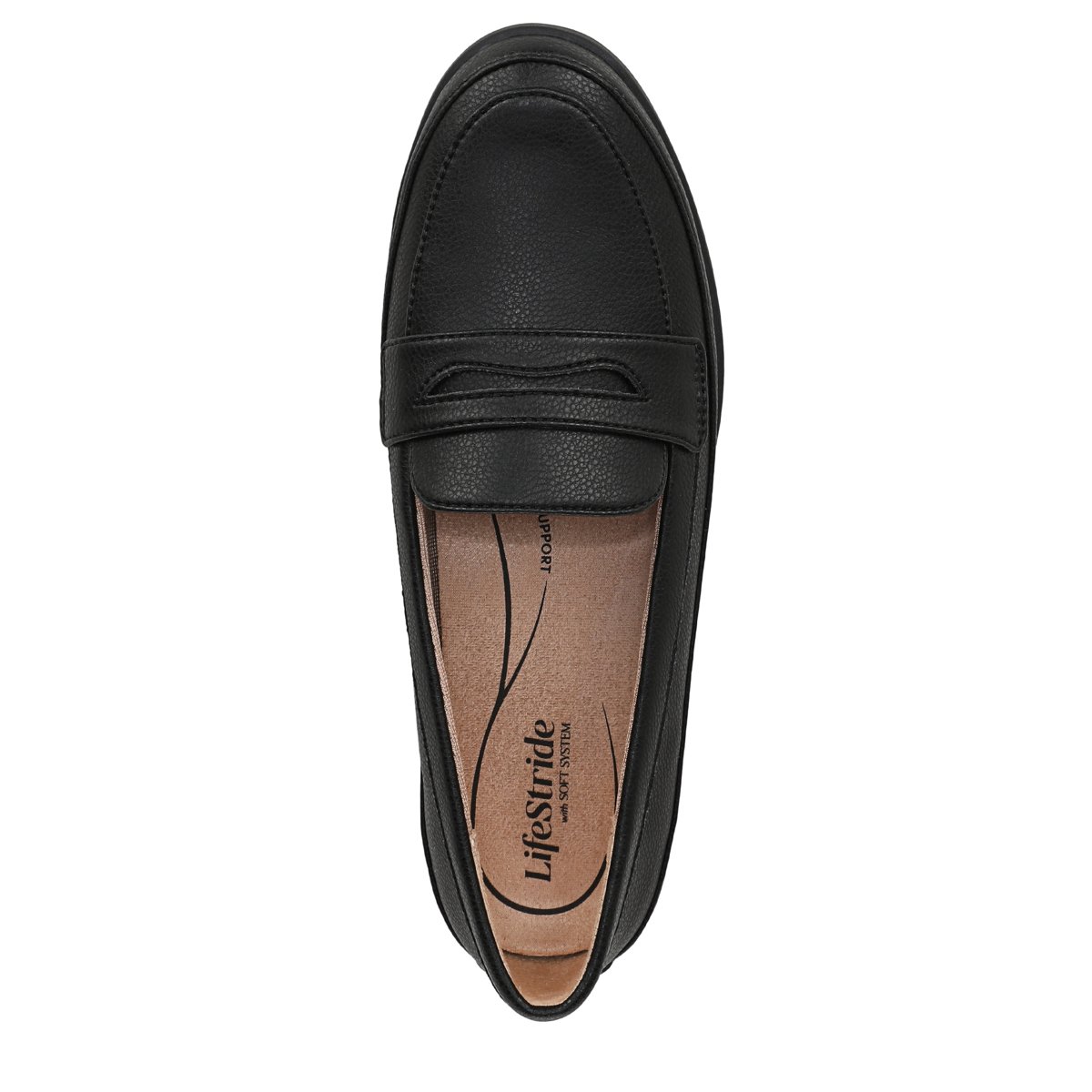 Женские туфли LifeStride Women's Malta Loafer Black/Black 8 W — фото 7