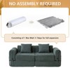 Dolonm Combination Sofa, Foldable Casual Sofa, No Assembly Required,3-seats 3-Pads, for Living Room and Bedroom - 3 of 4