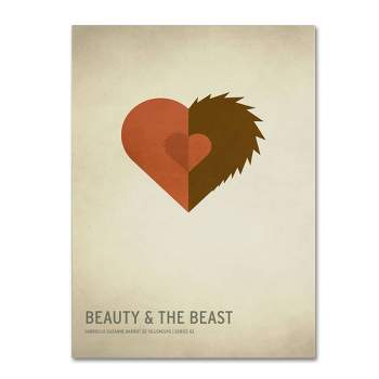 16" x 24" Beauty and the Beast by Christian Jackson - Trademark Fine Art