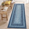 Living Room Rug, Washable Braided Rug, Non Slip Accent Carpet Braided Print, Indoor Rustic Area Rug Border Carpet for Bedroom Home Decor - 3 of 4