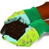 Blue Panda 6 Pairs Green Kids Garden Work Gloves, Children Gardening Working Gloves, Ages 3-6 - 4 of 4