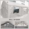 12x20 ft Heavy Duty Carport Canopy Car Tent Outdoor Garage Boat Shelter with Reinforced Structure with Ventilated Windows Sidewall - 4 of 4