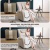 GDFStudio Lucien Modern Faux Leather Upholstered Swivel and Adjustable Angle Power Recliner Chair With Pillow - 3 of 4