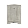 NicBex Triangular Corner Cabinet with Doors,Bathroom Storage Cabinet with Adjustable Shelves,Freestanding Corner Cabinet for Living/Laundry Room - 2 of 4