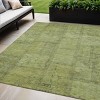Fern Green And Artichoke Green Patchwork Washable Indoor Outdoor Area Rug - 2 of 4