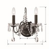 Crystorama Lighting Butler 2 - Light Sconce in  English Bronze - 2 of 2