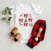 The Juniper Shop Coquette Christmas Collage Baby Bodysuit - 24 Month - White - 2 of 3