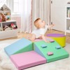 5PCS Toddler Foam Climbing Blocks - Soft Indoor Active Play Set for Preschoolers, Ideal for Climbing, Crawling & Sliding - 2 of 4