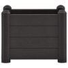 vidaXL Garden Raised Bed PP Anthracite 16.9"x16.9"x13.8" - 3 of 4
