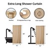 Evideco French Home Goods Hookless Shower Curtain 79" L x 71" W Cubic Pattern - 2 of 4