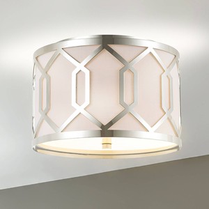 12.25" Hex Flush Mount Ceiling Light (Includes Energy Efficient Light Bulb) - JONATHAN Y - 1 of 4