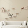VEVOR Wall Mounted Cat Shelves, Cat Wall Shelves and Perches with Jumping Boards, Cat Beds, Hammocks & Cat Tree, Cat Furniture, Brown - 2 of 4