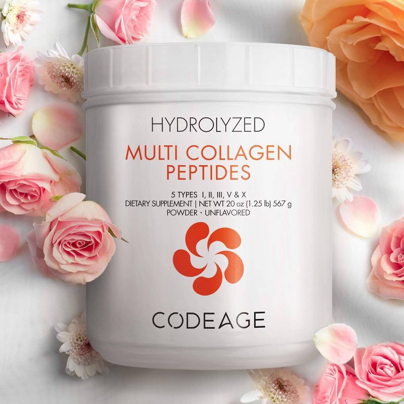 Codeage Hydrolyzed Multi Collagen Peptides Unflavored Powder Supplement - 20oz, 5 of 16