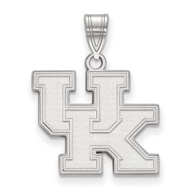 Black Bow Jewelry 14k White Gold Kentucky Wildcats NCAA Medium Pendant