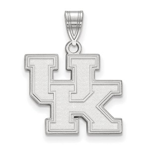Black Bow Jewelry 14k White Gold Kentucky Wildcats NCAA Medium Pendant - 1 of 3