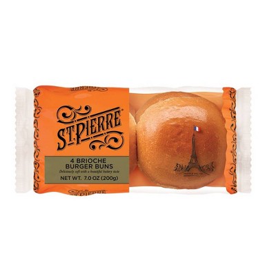 St. Pierre Brioche Burger Buns - 7oz/4ct