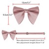 INSPIRE CHIC Men's Pre-tied Adjustable Satin Bow Tie - 3 of 4