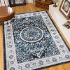 Chery Life Vintage Bohemia Large Persian Non-slip Washable Rug For Living Room Bedroom, Navy Blue - 3 of 4