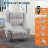 Power Lift Recliner Chair - Heat and Massage, Electric Lift Plush Recliner with Soft Padded Seat, Back Support & Armrests - 3 of 4