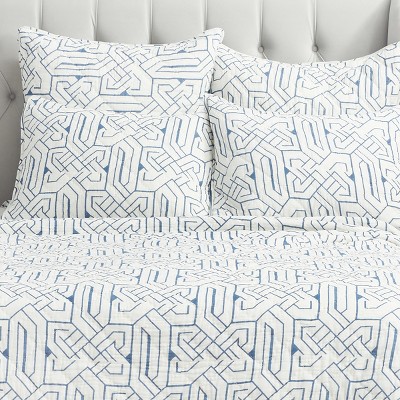 C&F Home Marlowe Storm Geometric Cotton Blend Sham