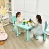 Costway Kids Table & 2 Chairs Set Toddler Activity Play Dining Study Desk Baby Gift - 2 of 4