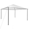 vidaXL Gazebo Outdoor Canopy Tent Patio Pavilion Wedding Party Tent with Roof - White 157.5" x 157.5" - 2 of 4