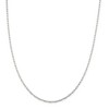 Black Bow Jewelry 2mm Sterling Silver Solid Elongated Open Cable Chain Necklace - 3 of 4