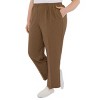 Alfred Dunner Plus Women's Classic Signature Elastic Waist Textured Trousers - 3 of 4