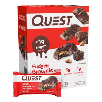 Photo 1 of Quest Nutrition Fudgey Brownie Candy Bites - 8ct 3 pack