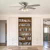Parrot Uncle 52" Modern Chrome Chandelier Flush Mount Ceiling Fans with Light and Remote - 2 of 4