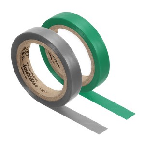Unique Bargains PVC Thin Sticky Seal Tennis Badminton Racket Accessories Grip Finishing Tapes 26Ft 2 Pcs - 1 of 4