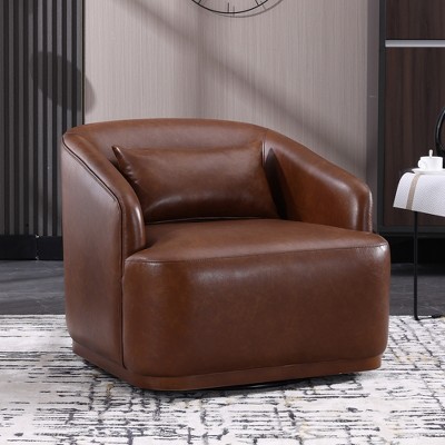 MOONMISS 360 Degree Swivel Barrel Club Chair,Leisure Arm Chair for Nursery,Hotel,Bedroom,Office,Lounge