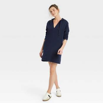 Women's Long Sleeve Mini Fleece Tunic Dress - Universal Thread™