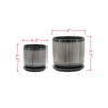 VisioGear 2PCS Vertical Lines Planter with Saucer, Plant Pots for Living Room, Bedroom, Gray, 6"*6"*5.75" - 3 of 4