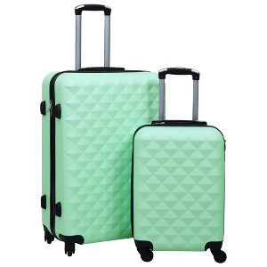 vidaXL Hardcase Trolley Set 2 pcs Mint ABS - 1 of 4
