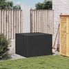 vidaXL Garden Storage Box Black 76.9 Gal Poly Rattan - 3 of 4