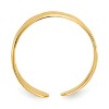 Black Bow Jewelry 3mm High Polished Toe Ring in 14k Yellow Gold - 2 of 4