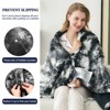 Inhand Heated Blanket Electric Throw - 50"x60" Tie-dyed Flannel Heating Blanket Throw Auto-Off 10 Heat Level Over-Heat Protection - 3 of 4